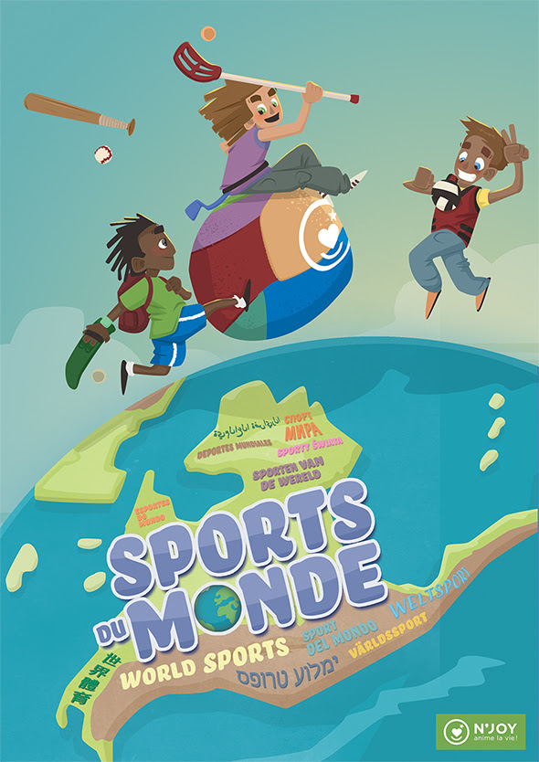 affiche sports du monde