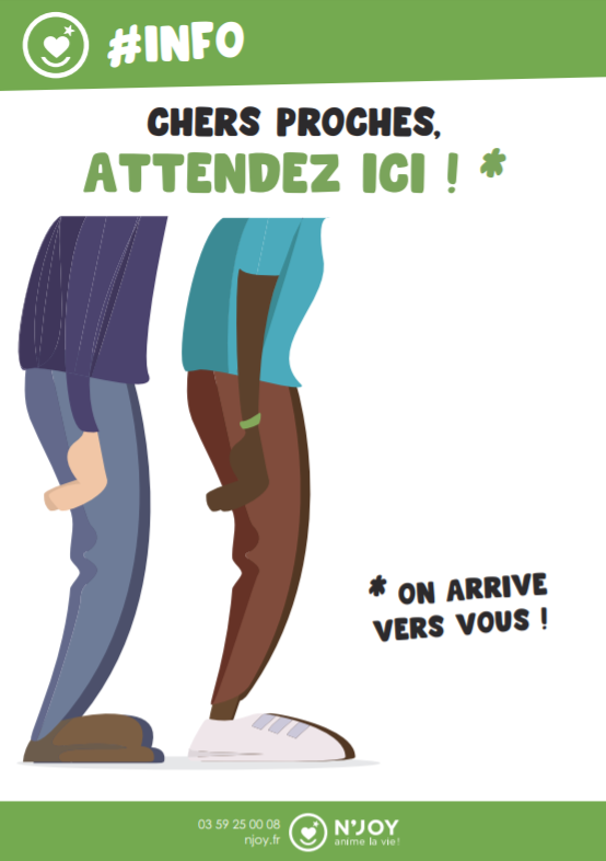 affiche sanitaire attendre