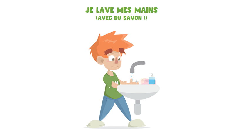 kits d'affichage sanitaire